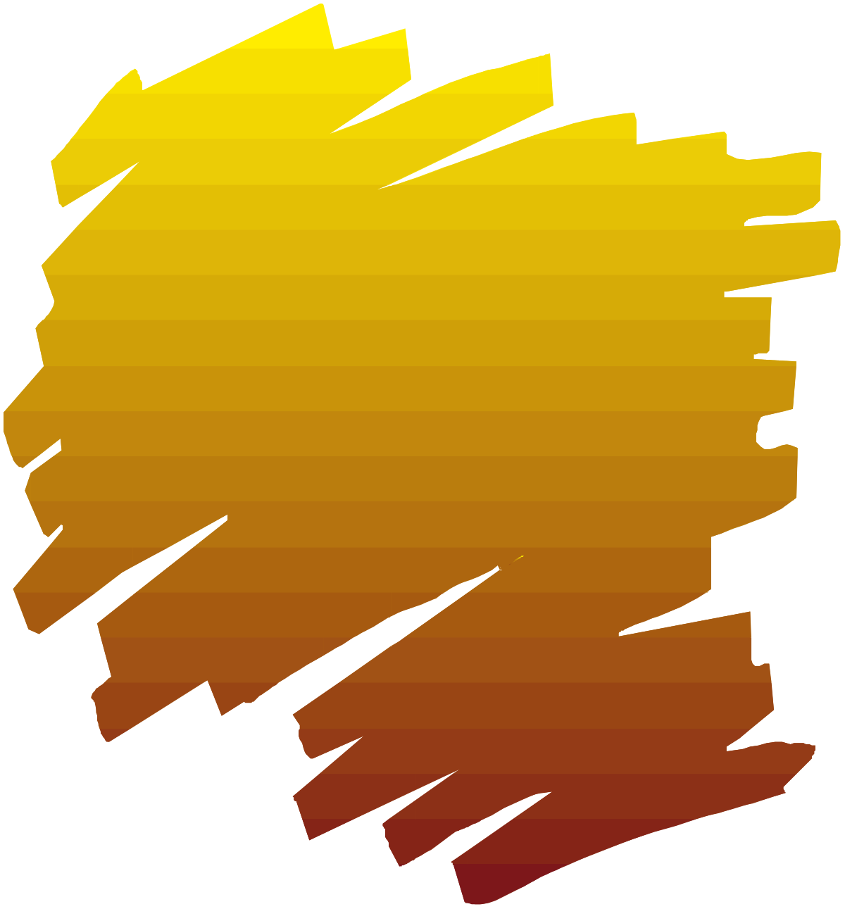 a yellow and orange paint stroke clip art png transparent Vibrant Yellow and Orange Paint Stroke Clipart for Creative Projects