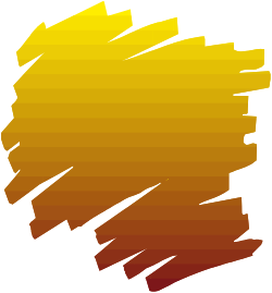 Vibrant Yellow and Orange Paint Stroke Clipart for Creative Projects