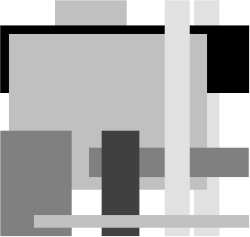 Square Clipart: White and Gray Design with Black Border