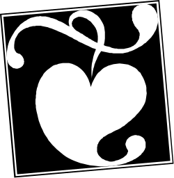 Heart with Swirl - Elegant Clipart for Romantic Designs