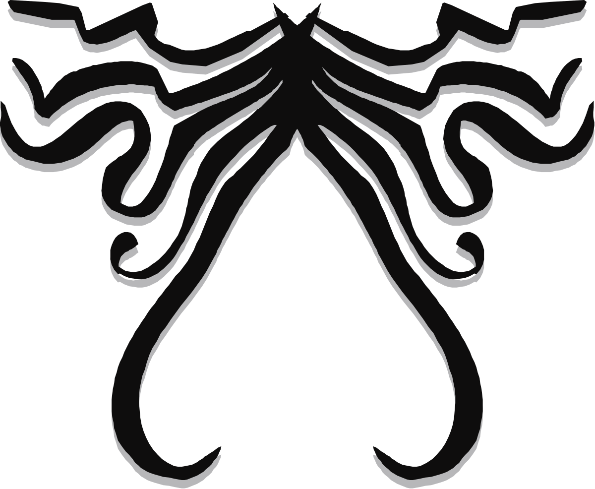 a black and white octopus with a long tail clip art png transparent Octopus Clipart: Black and White Design with Long Tentacles