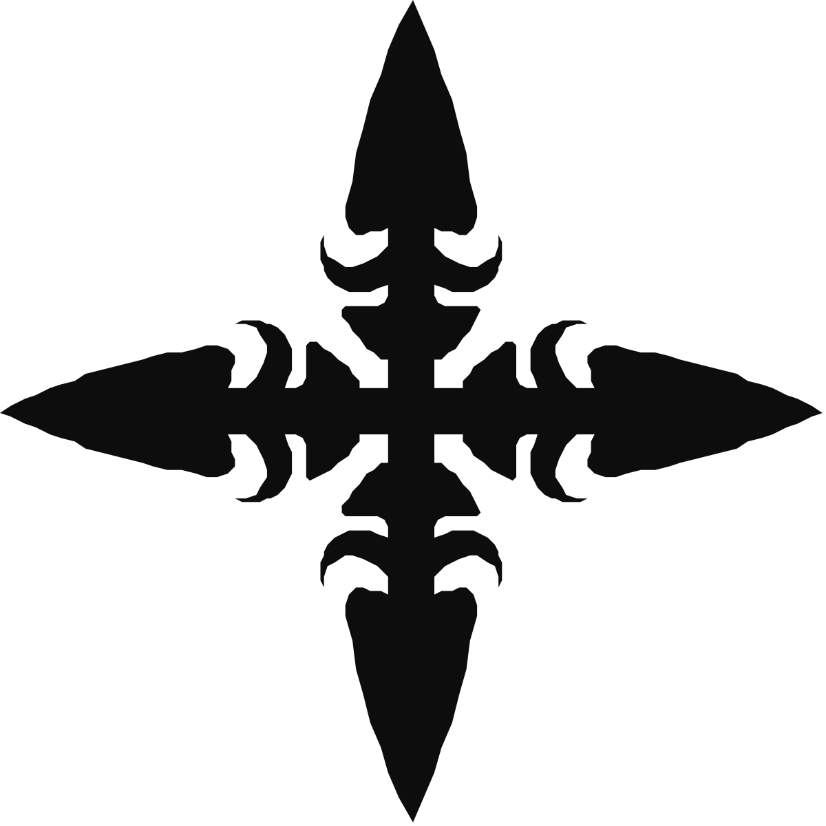 a black and white image of a cross clip art png transparent Cross Clipart: Elegant Black and White Design for Versatile Use
