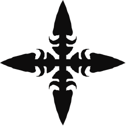 Cross Clipart: Elegant Black and White Design for Versatile Use