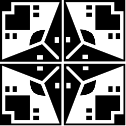 Black and White Square Pattern Clipart: Timeless Geometric Style