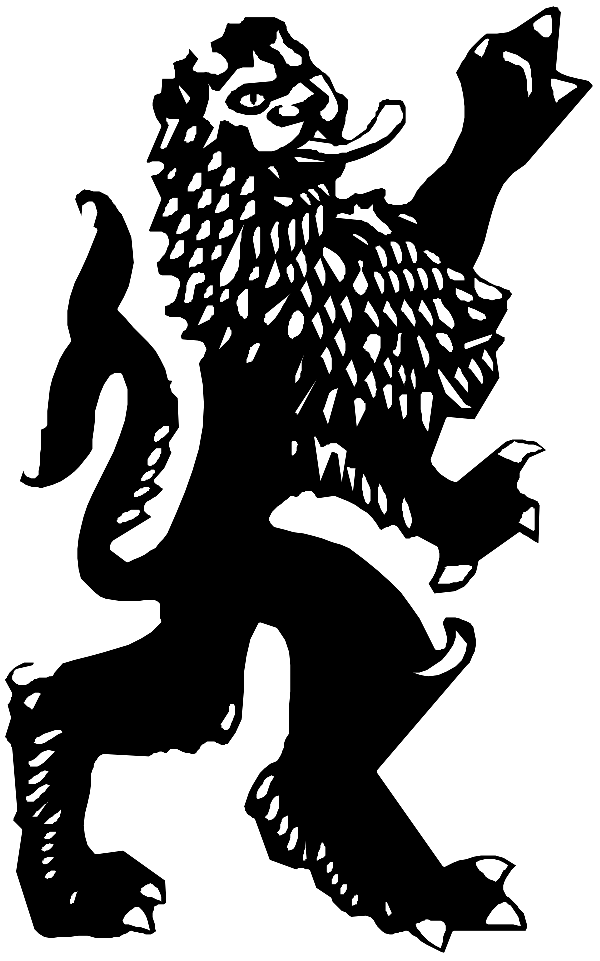 a black and white drawing of a lion clip art png transparent Lion Clipart: Stunning Black and White Drawing for Versatile Use