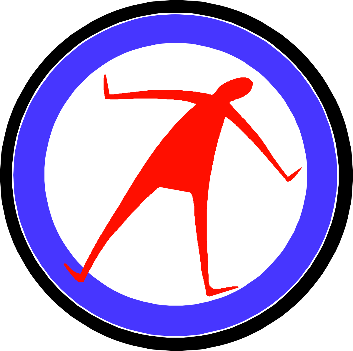 Red and Blue Circle Clipart for Creative Projects