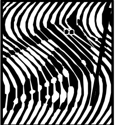 Wave Pattern Clipart - Black and White Elegance