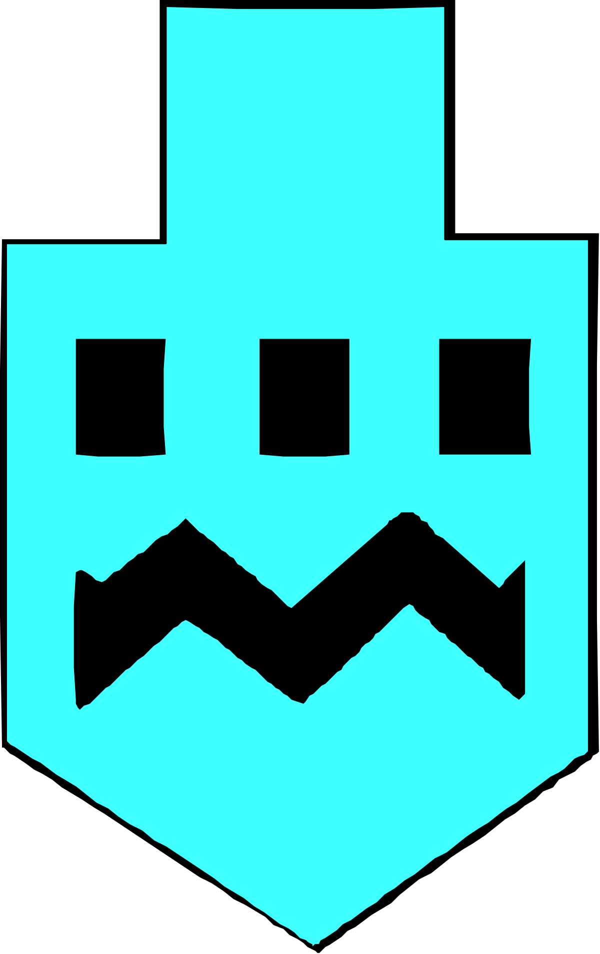 the logo for the game, the game is a blue and black clip art png transparent Blue and Black Clipart Logo for Gaming