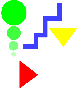 Triangle Diagram with Vibrant Colors - High-Quality Clipart