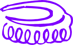 Purple Cake with White Icing - Delightful Clipart for Celebrations