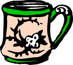Green and White Mug with Bird Illustration - Perfect for Nature Lovers
