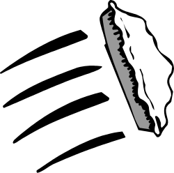 Shark Silhouette Clipart - Black and White Design