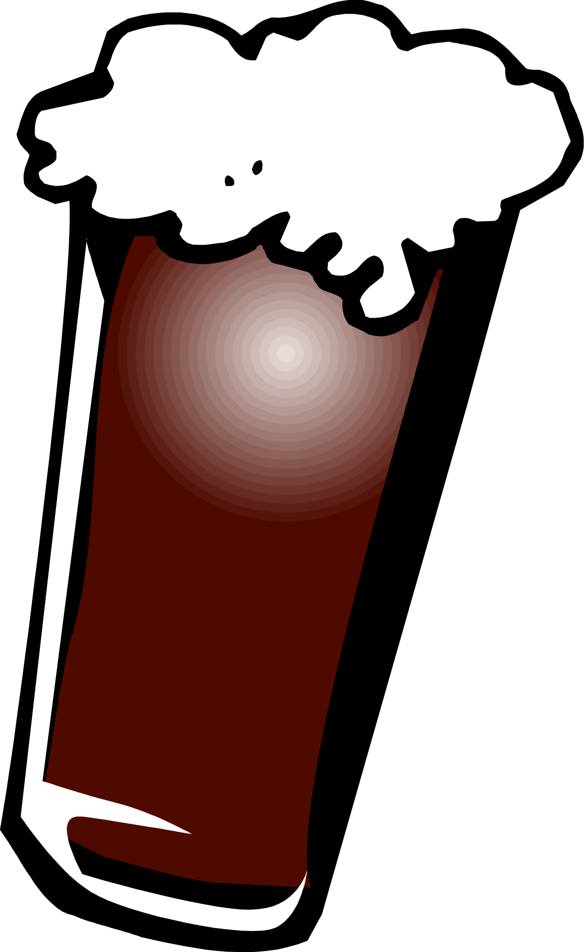 Beer Glass Clipart: Foamy Refreshment for Your Designs