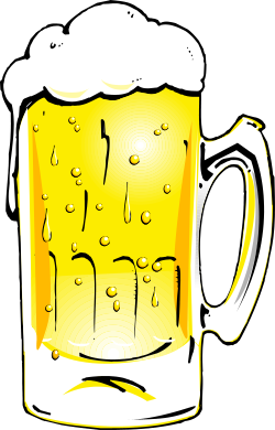 Beer Mug with Foam Clipart - Refreshing Beverage Illustration
