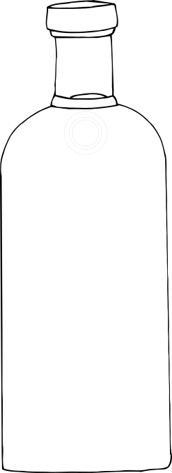 White Bottle with Black Lid - Versatile Clipart for All Needs