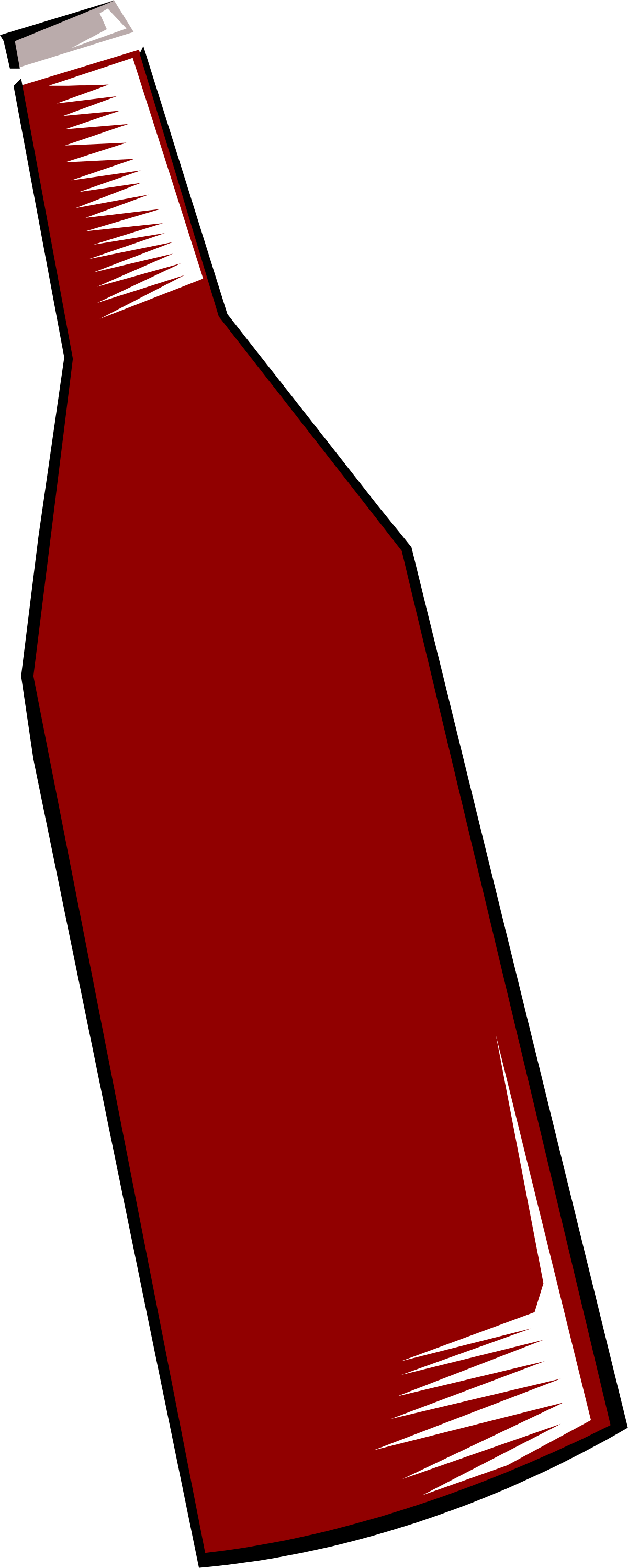 Red Bottle with White Cap Clipart for Versatile Use