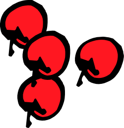 Red and Black Logo with Three Circles - Eye-Catching Clipart