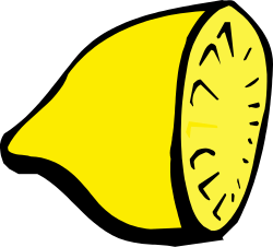 Yellow Clock on Black Background Clipart
