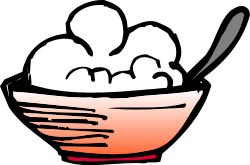 Delicious Ice Cream Bowl with Spoon Clipart for All Your Deserts Needs
