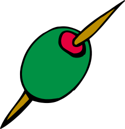 Green Ball with Red Dot Clipart - Vibrant, Eye-Catching Graphic