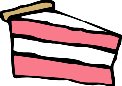 Delicious Cake Slice Clipart with a Missing Piece