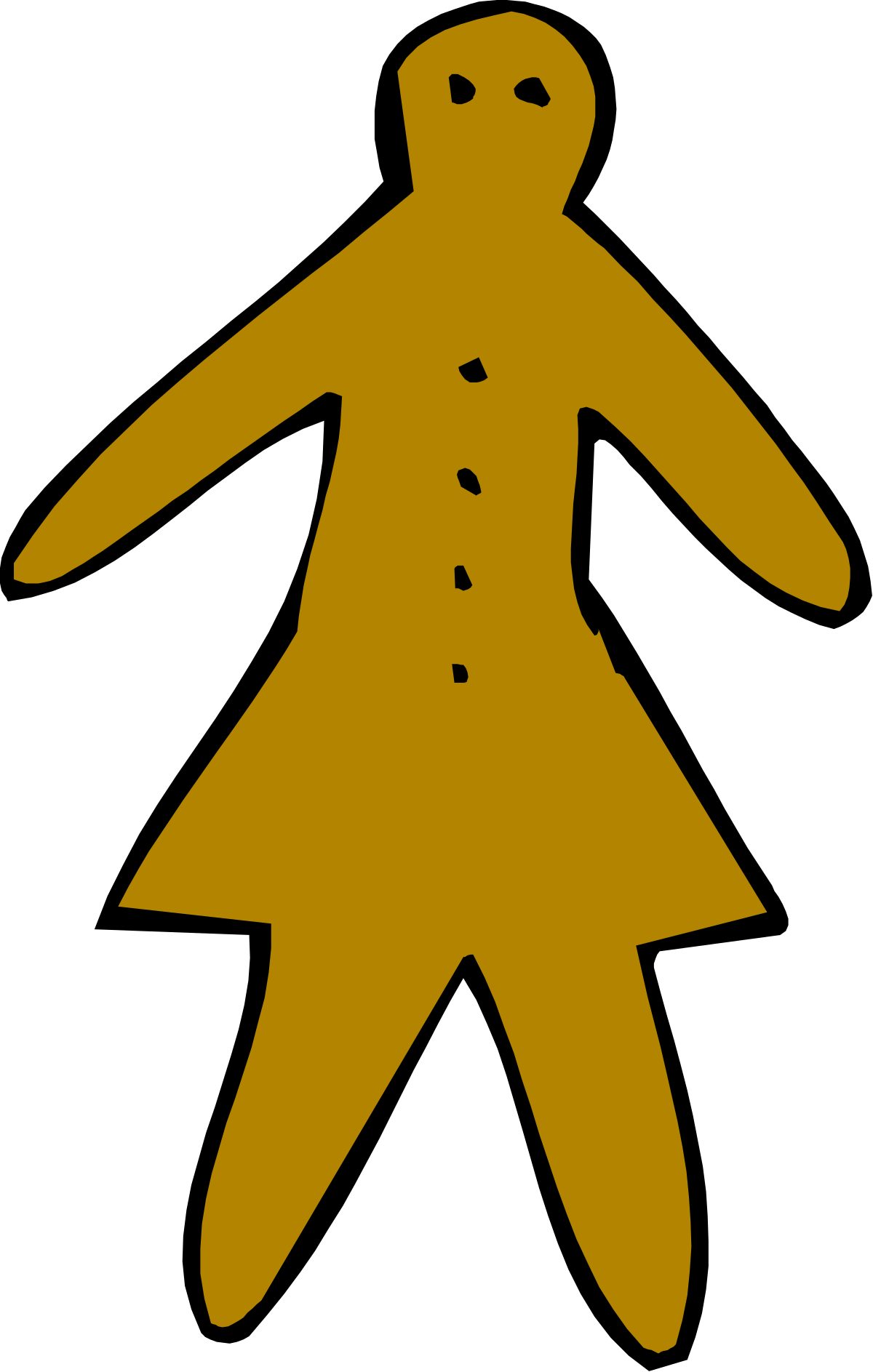 a yellow silhouette of a person in a suit clip art png transparent Yellow Silhouette of a Businessman in a Suit - Professional Clipart