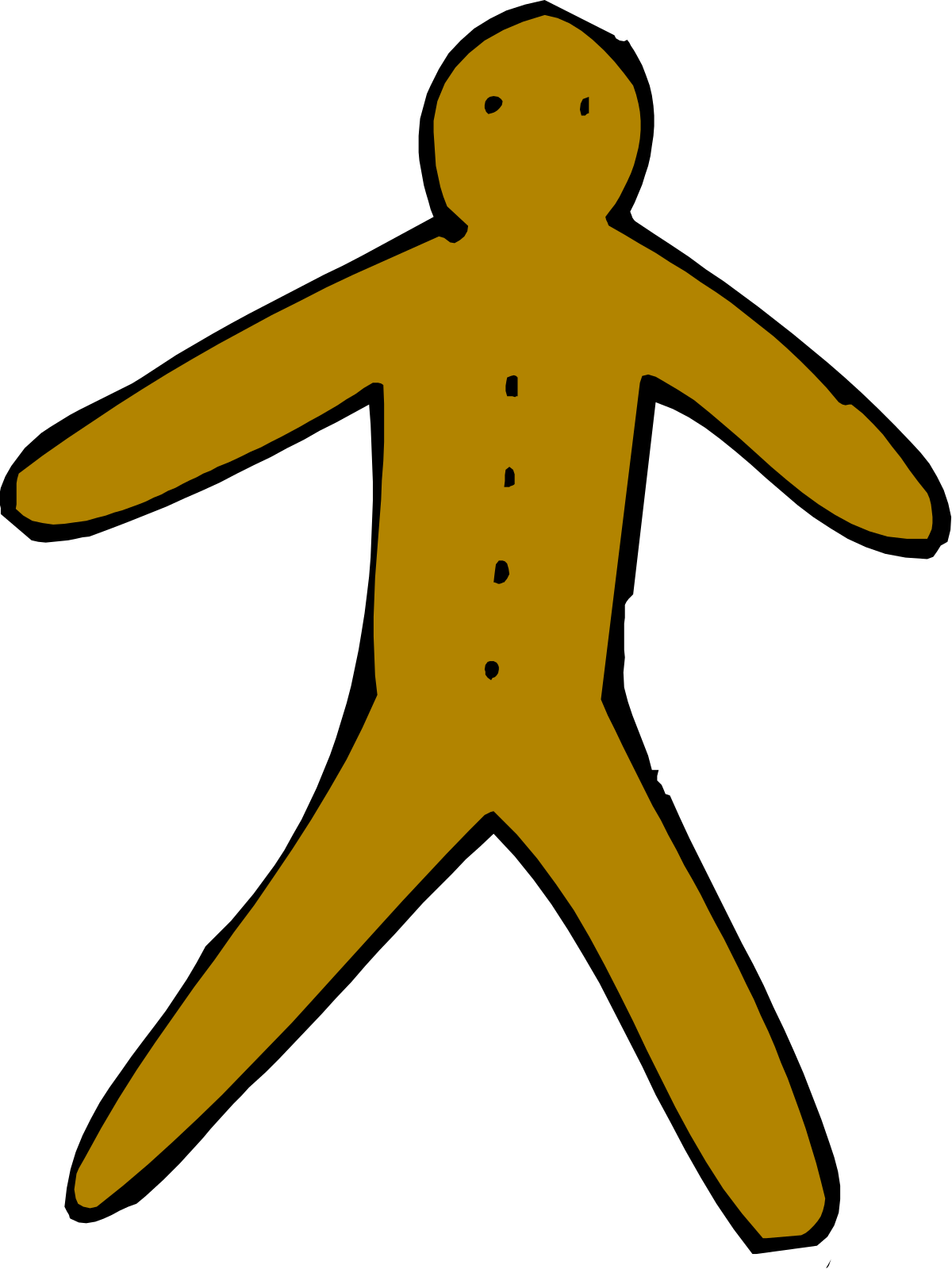 a yellow silhouette of a person with a hat clip art png transparent Yellow Silhouette of a Person with a Hat - Vibrant Clipart for Your Projects