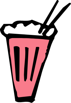 Pink Cup with White Outline Clipart - Perfect for Your Projects