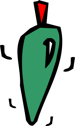 Green Map Pointer with Red Arrow - Clipart for Navigation