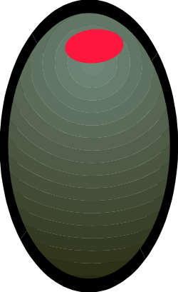 Green Ball with Red Dot Clipart: Perfect for Fun and Playful Designs