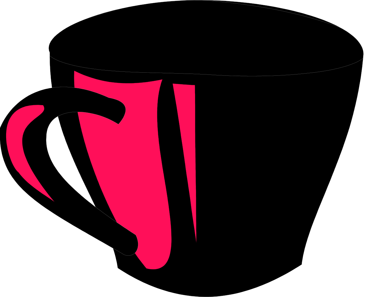 Pink Handle Cup Clipart for Creative Projects