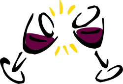 Purple and Yellow Mask Clipart - Bold Design on Black Background