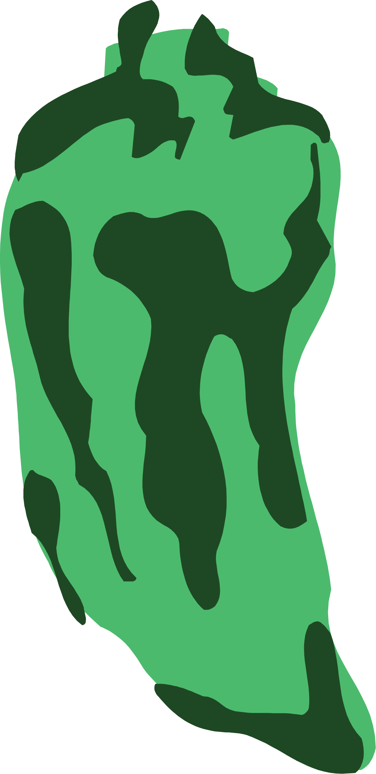 a green rock with a black background clip art png transparent Green Rock Clipart on Black Background - High-Quality SVG