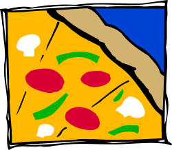 Pizza Slice Clipart: Delicious Pizza with a Slice Missing