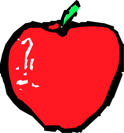 Apple with Green Leaf Clipart - Fresh and Vibrant Fruit Illustration