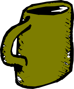 Green Beer Mug Clipart on Black Background - Perfect for St. Patrick's Day
