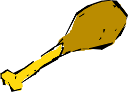 Silhouette of a Man: Striking Yellow and Black Clipart Collection