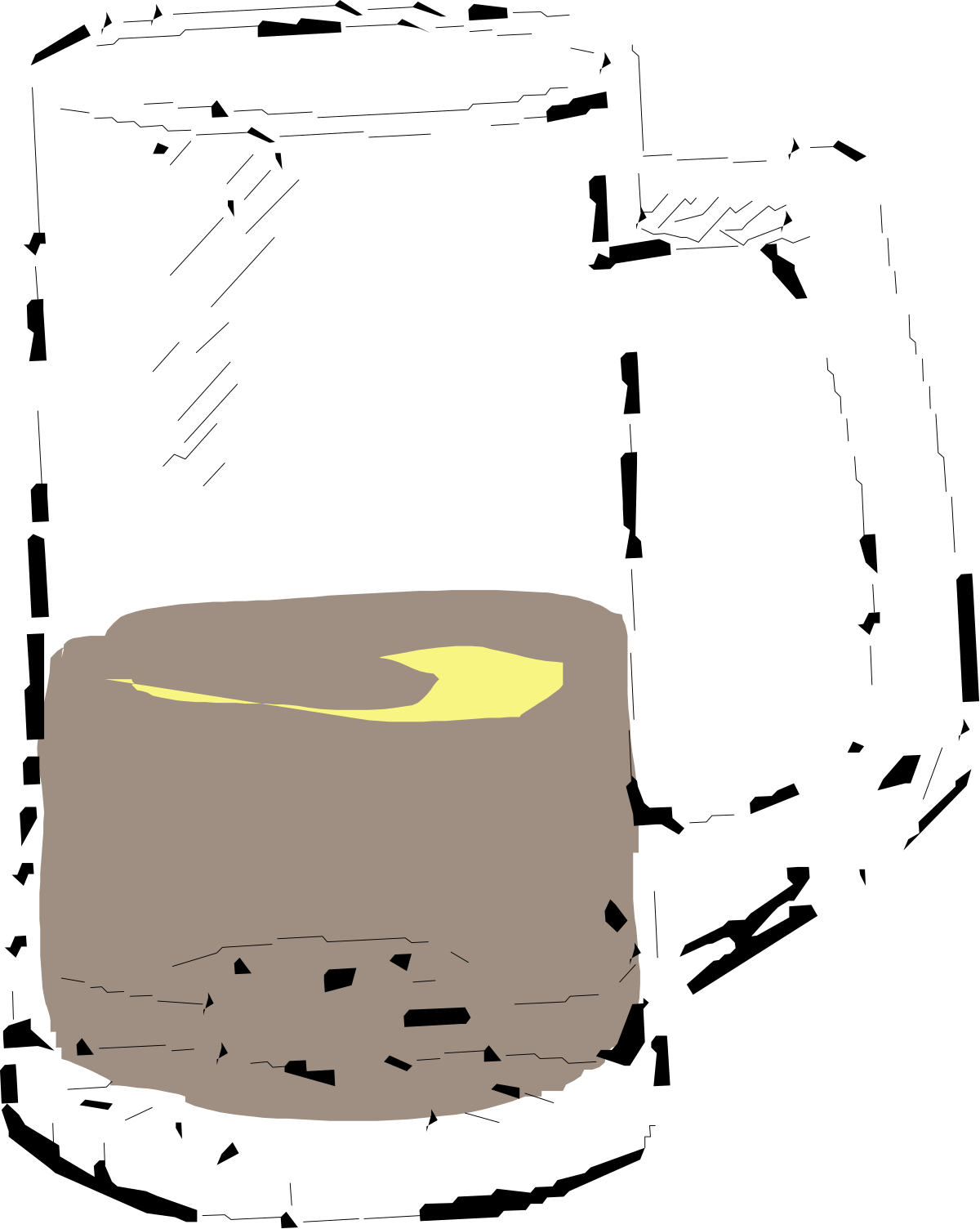 a black and white drawing of a rock clip art png transparent Black and White Rock Clipart for Unique Designs