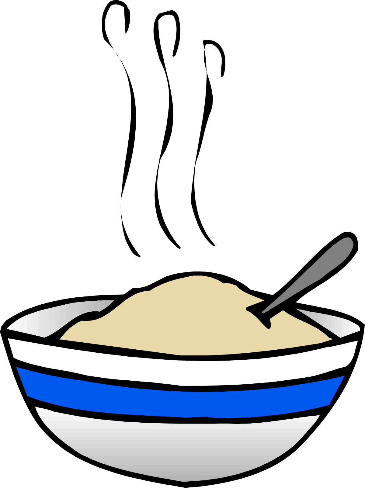 a bowl of food with a spoon in it clip art png transparent Bowl of Food with Spoon Clipart for Delicious Culinary Projects
