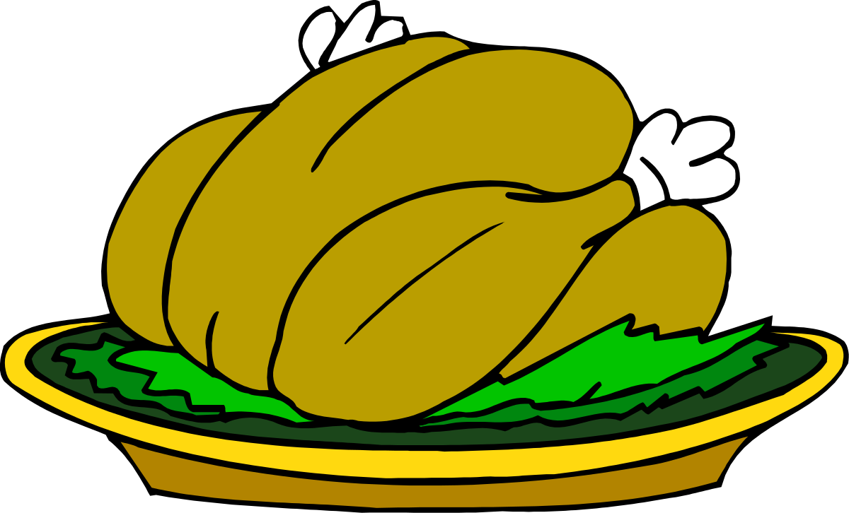 a turkey on a plate with let let clip art png transparent Turkey on a Plate with Lettuce Clipart for Festive Celebrations