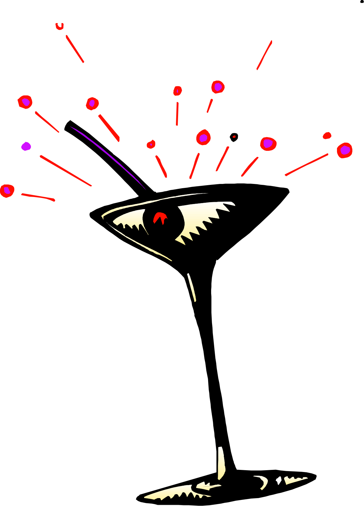 Black Background with Vibrant Red and Yellow Light Clipart