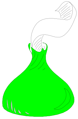 Green Shoe on Black Background - Unique Clipart Design