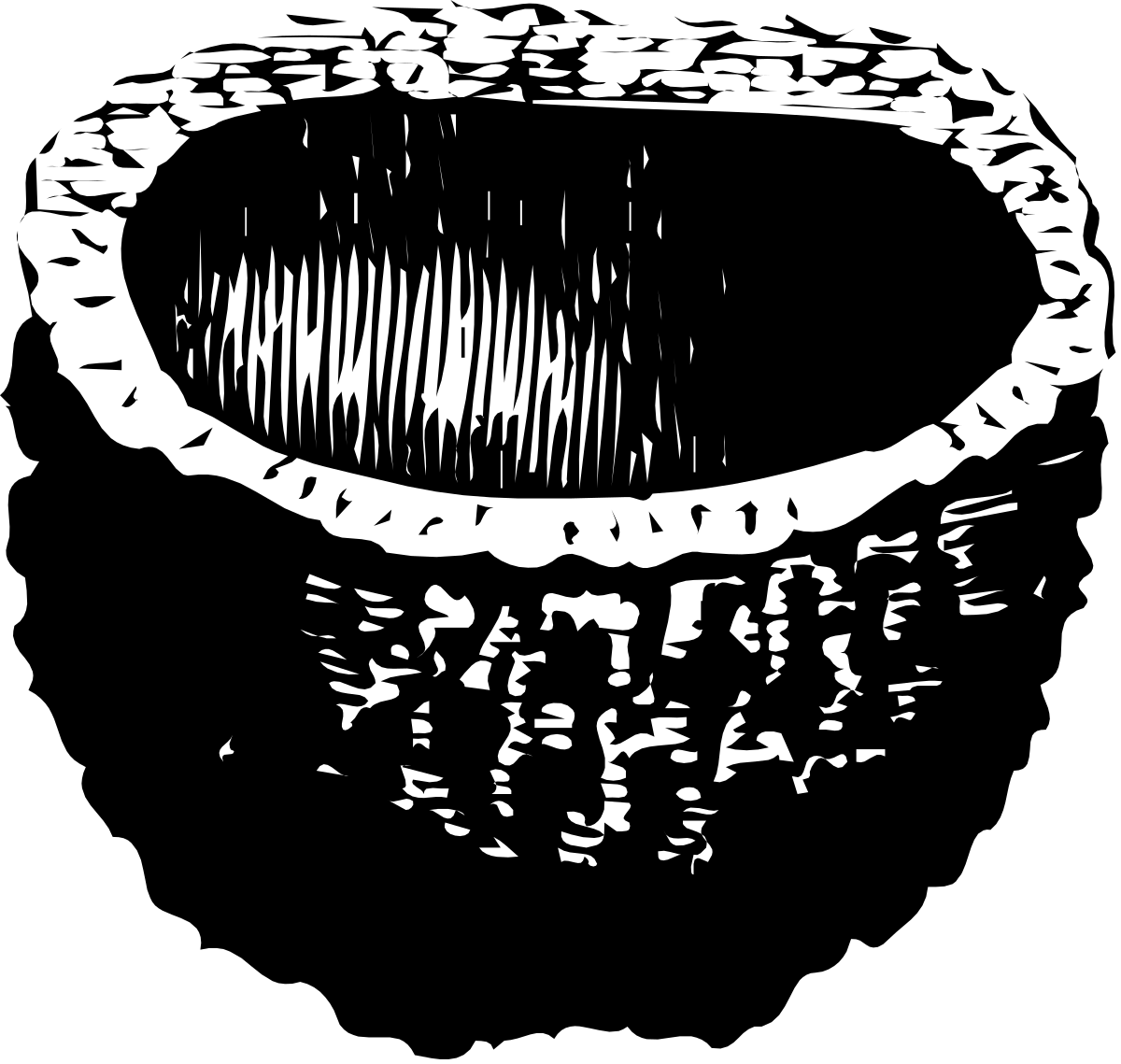 Black and White Face Clipart - Unique Hand-Drawn Illustrations