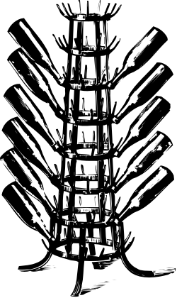 Tower Clipart: Stunning Black and White Illustration of a Majestic Structure