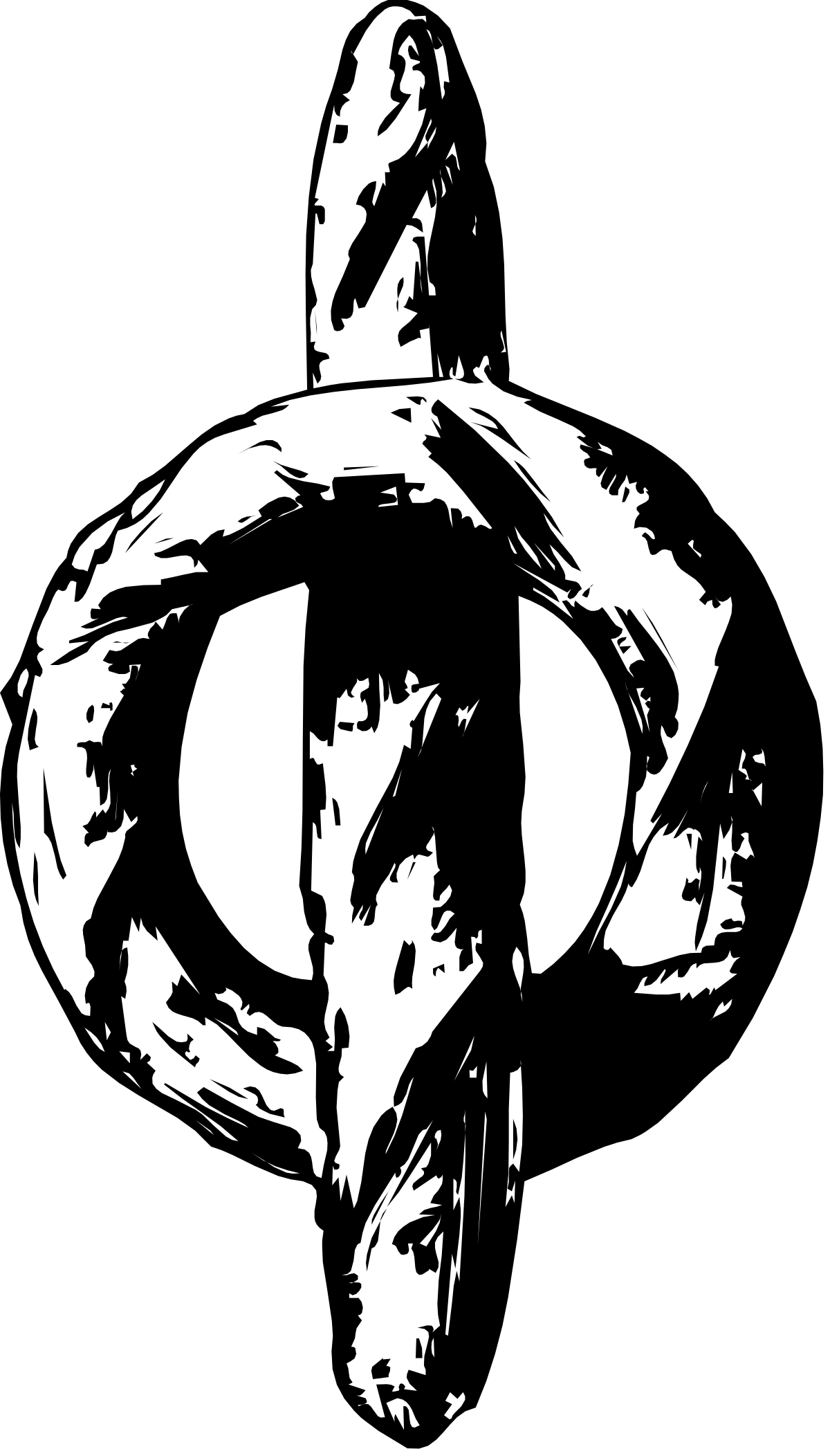 Black and White Man with Cross Clipart for Creative Projects