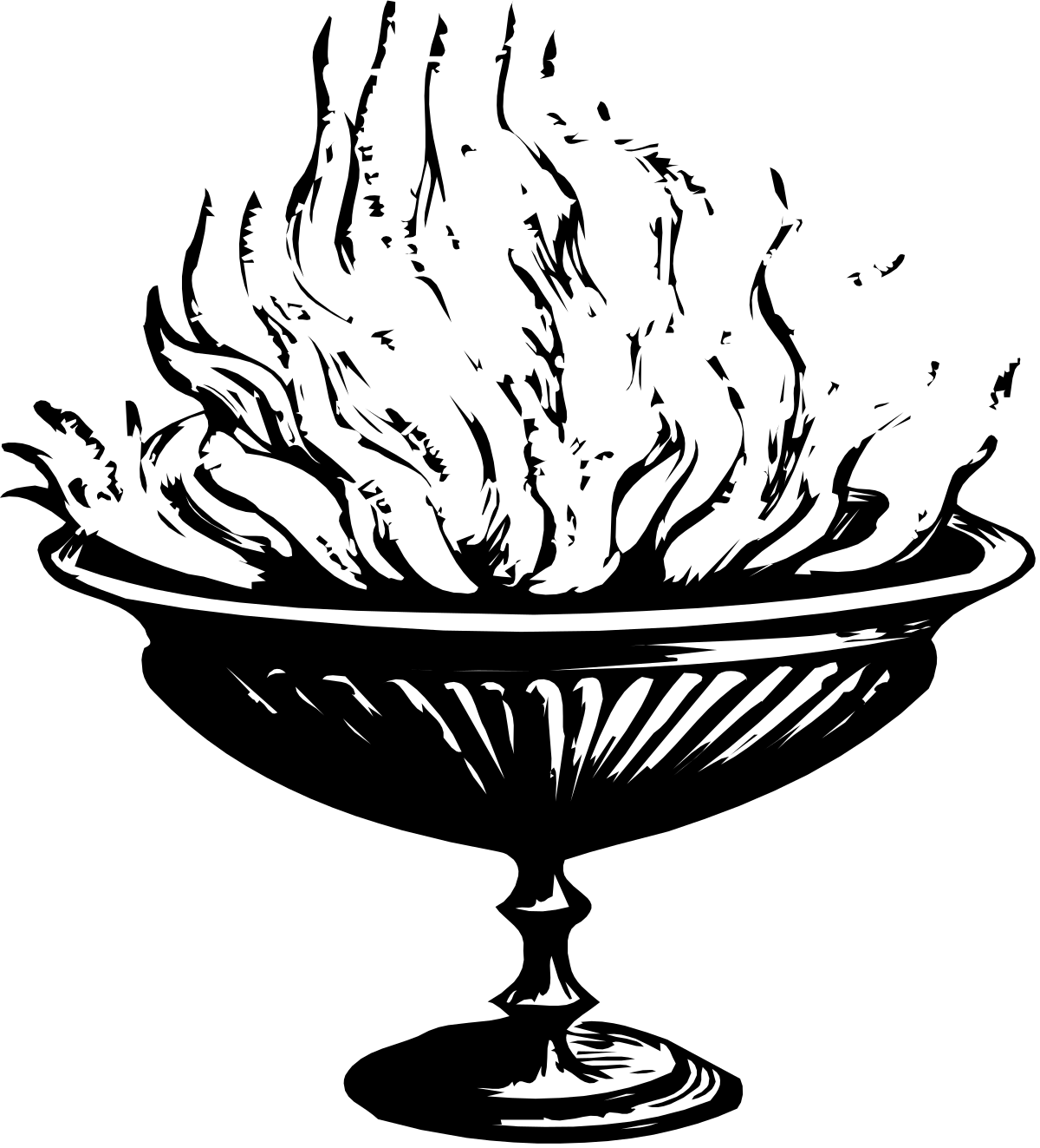 Fountain Clipart: Elegant Black and White Drawings for Creative Projects