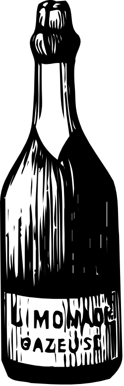 Bearded Man Clipart - Classic Black and White Illustration