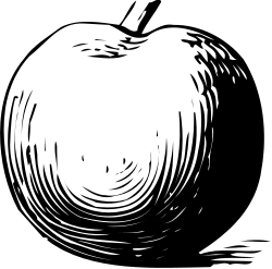 Heart Clipart: Elegant Black and White Drawing