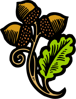 Green Leaf with Brown Spots - Nature Clipart