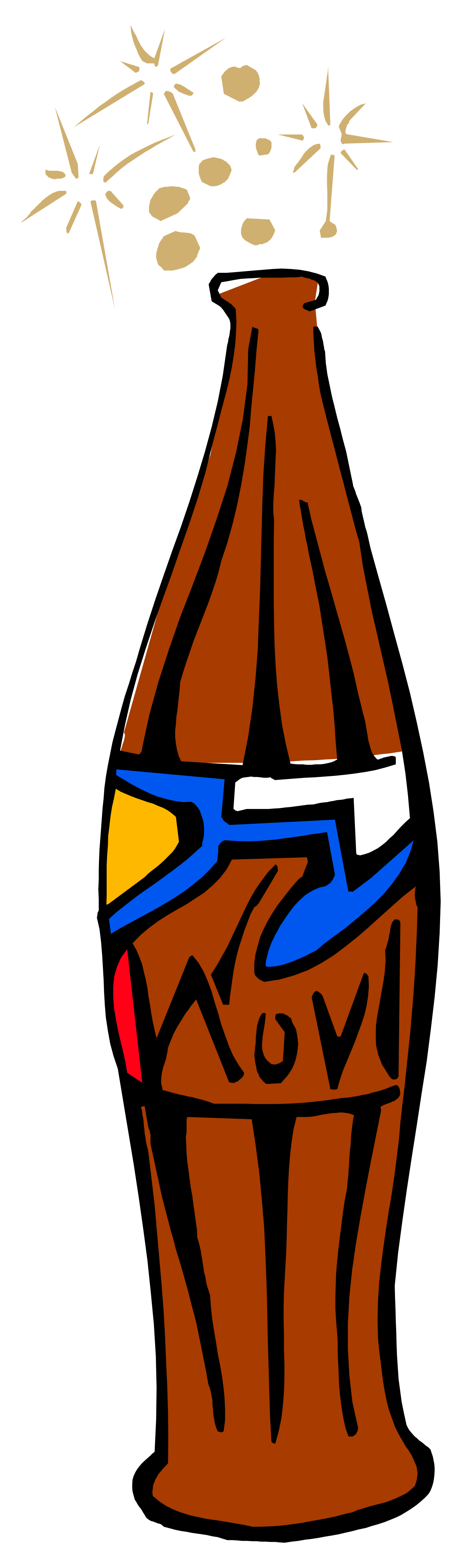 Brown Vase with Blue Handle - Elegant Clipart for Home Decor